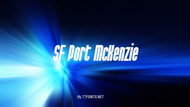 SF Port McKenzie example